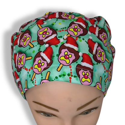 Christmas Ice Cream Scrub Cap