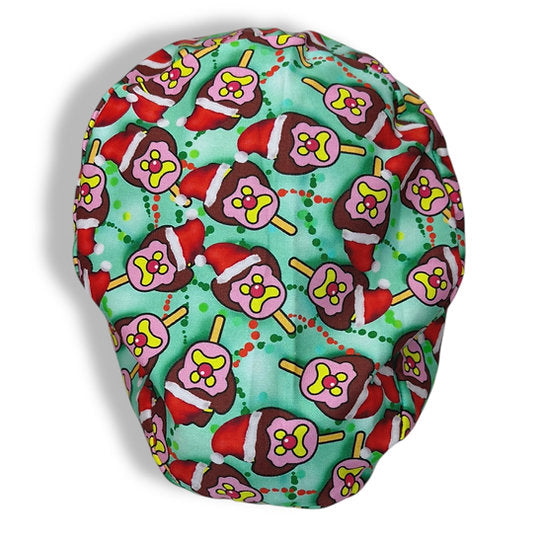 Christmas Ice Cream Scrub Cap