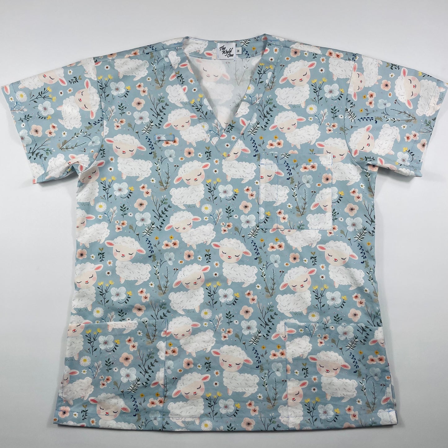 Easter Scrub Top - Counting Sheep