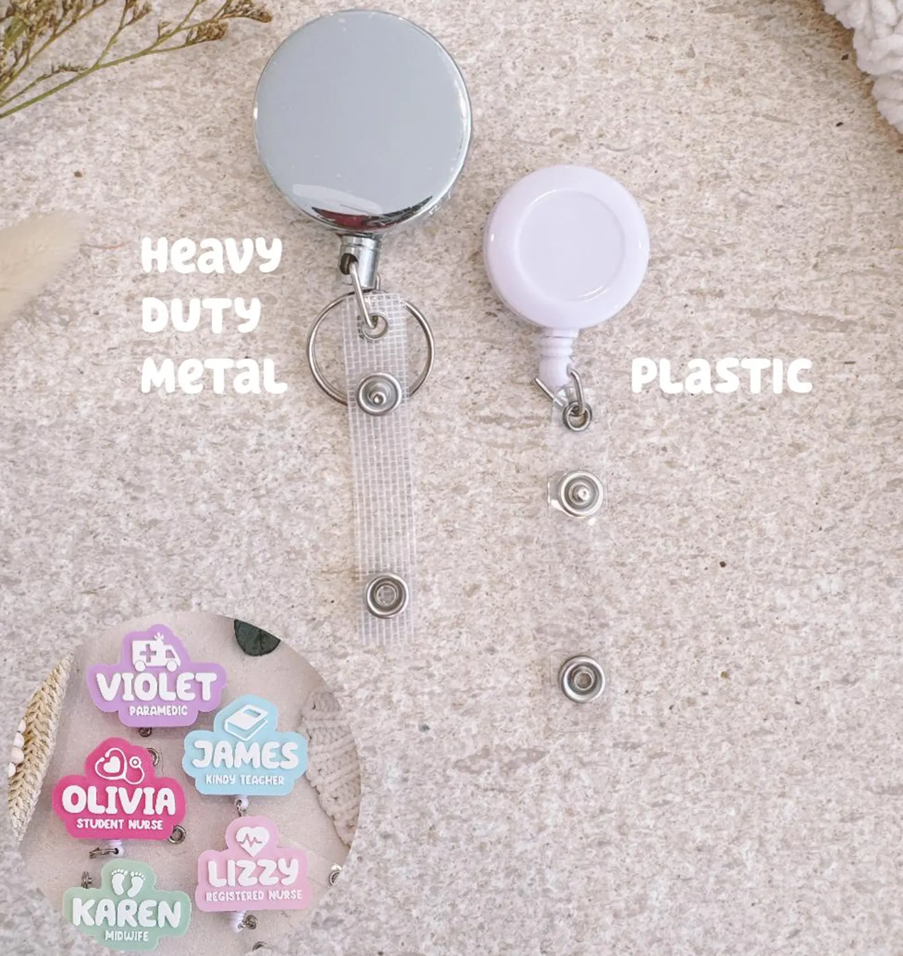Personalised Cut Out Badge Reel