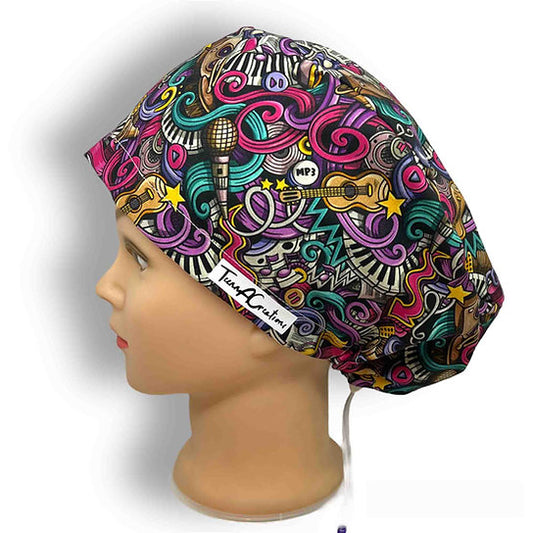 Graffiti Music Scrub Cap