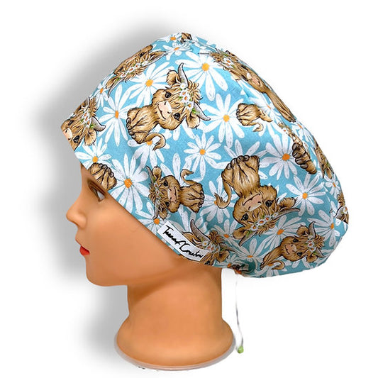 Highland Cow Scrub Cap