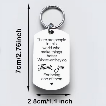 Thank You Appreciation Keyring