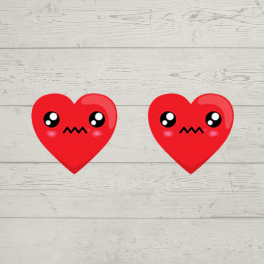 Acrylic Studs - Sad Heart