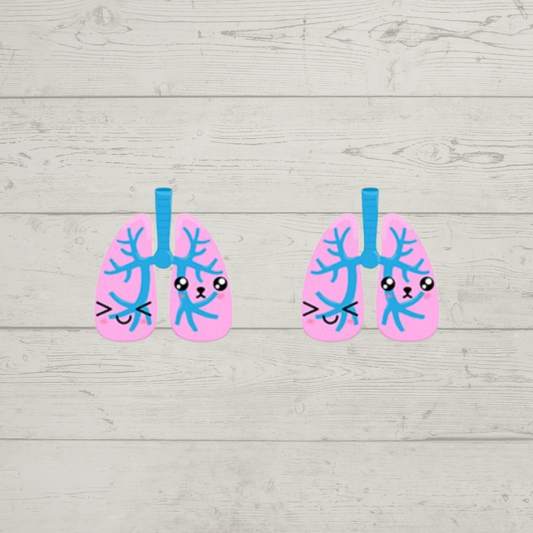 Acrylic Studs - Lungs