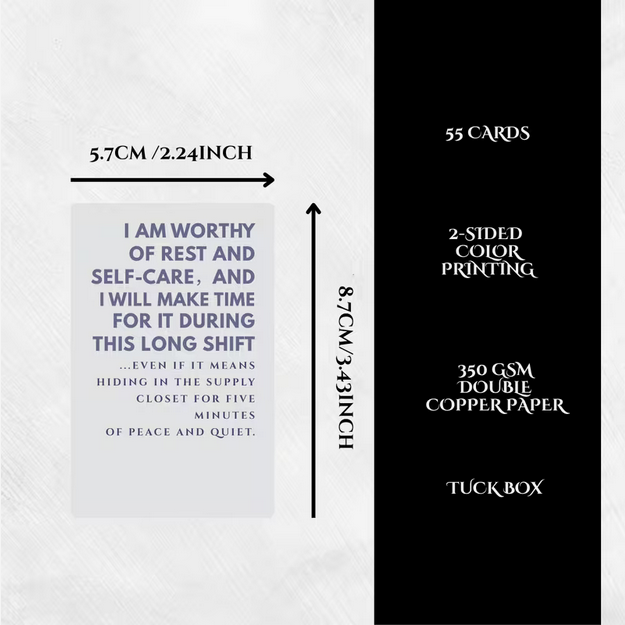 Witty Affirmation Cards for Nurses