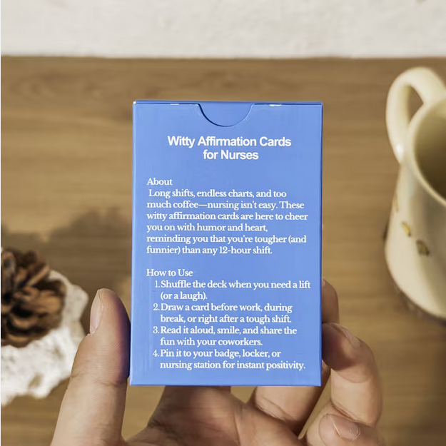 Witty Affirmation Cards for Nurses