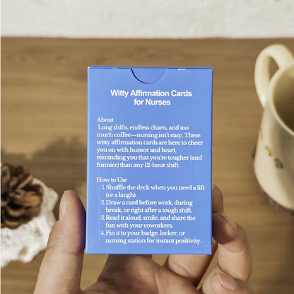 Witty Affirmation Cards for Nurses