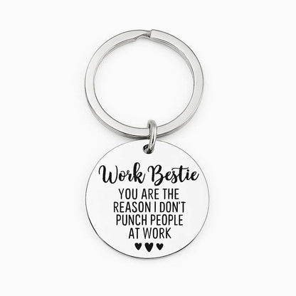 Work Bestie Keyring