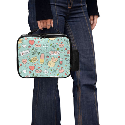 Teal Time Out - PU Leather Lunch Bag