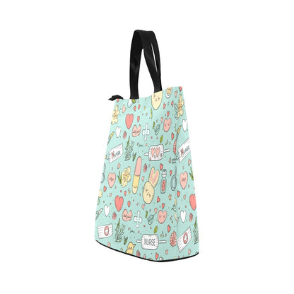 Teal Time Out - Nylon Cylinder Lunch Bag