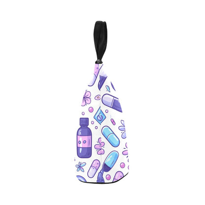 Floral Rounds - Nylon Cylinder Lunch Bag