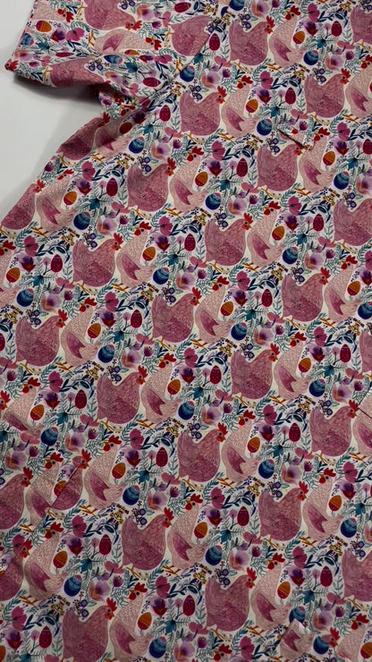 Easter Scrub Top - Easter Hens