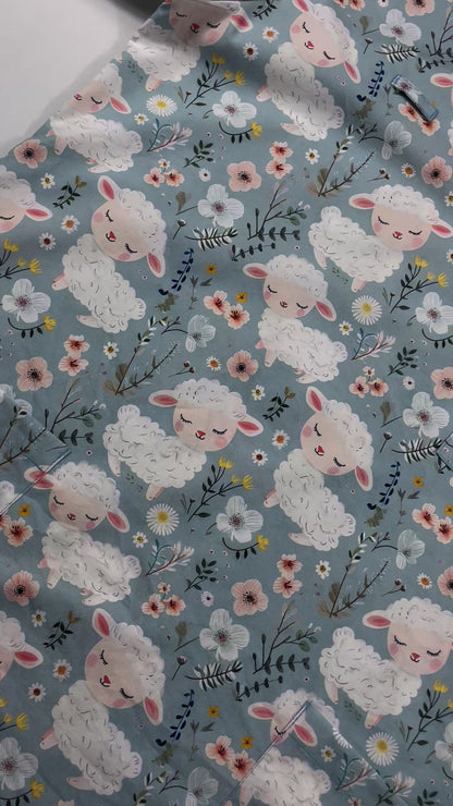 Easter Scrub Top - Counting Sheep