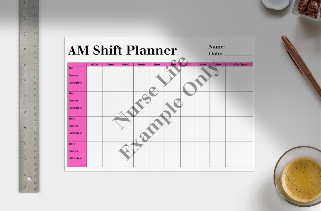 Nurse Shift Planner Nurse Life