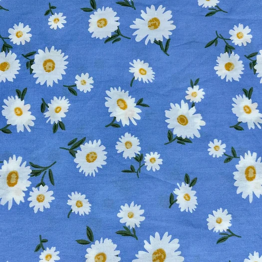 Blue Daisy Scrub Cap