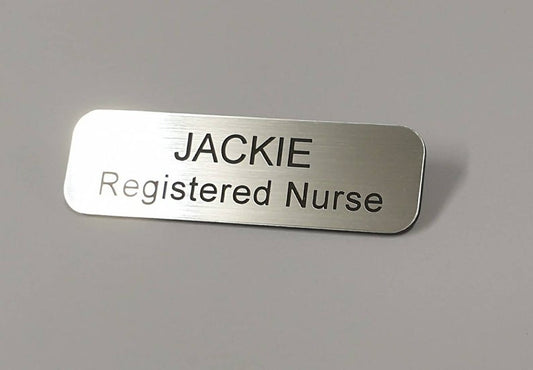 RN Registered Nurse Black Rim, Black Font ~ Retractable Reel ID